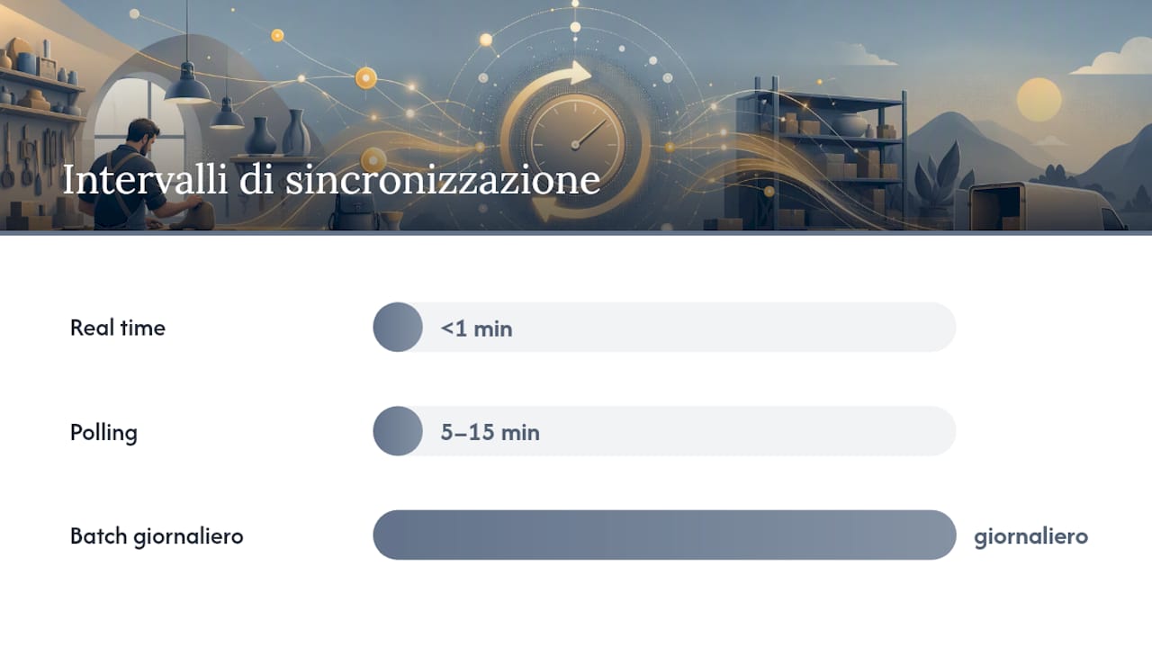 Connettore nativo, middleware o API custom: quale scegliere? — overview diagram