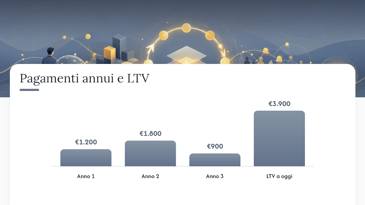 Come calcolare LTV e concentrazione del fatturato — overview diagram