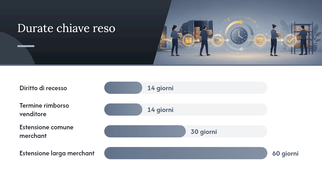 Normativa e politica di reso ecommerce: la checklist da pubblicare sul sito — overview diagram