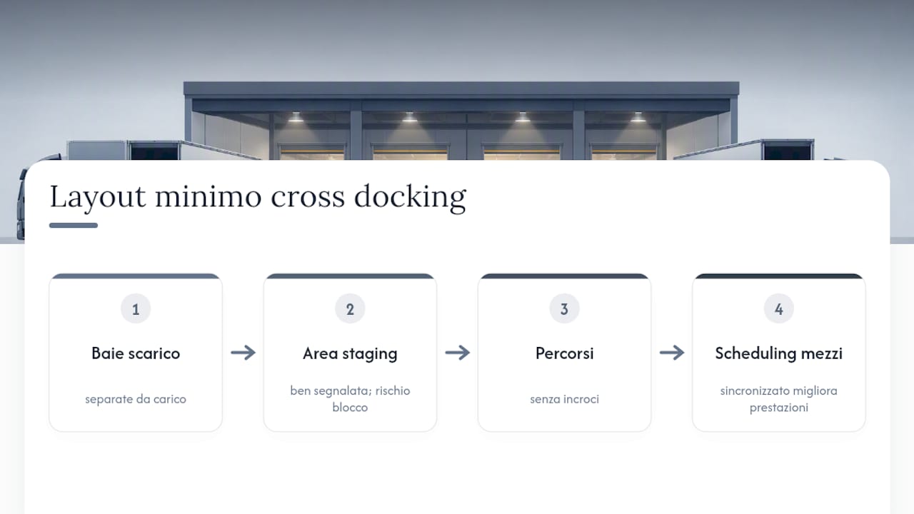 Organizzazione funzionale di un’area di cross docking