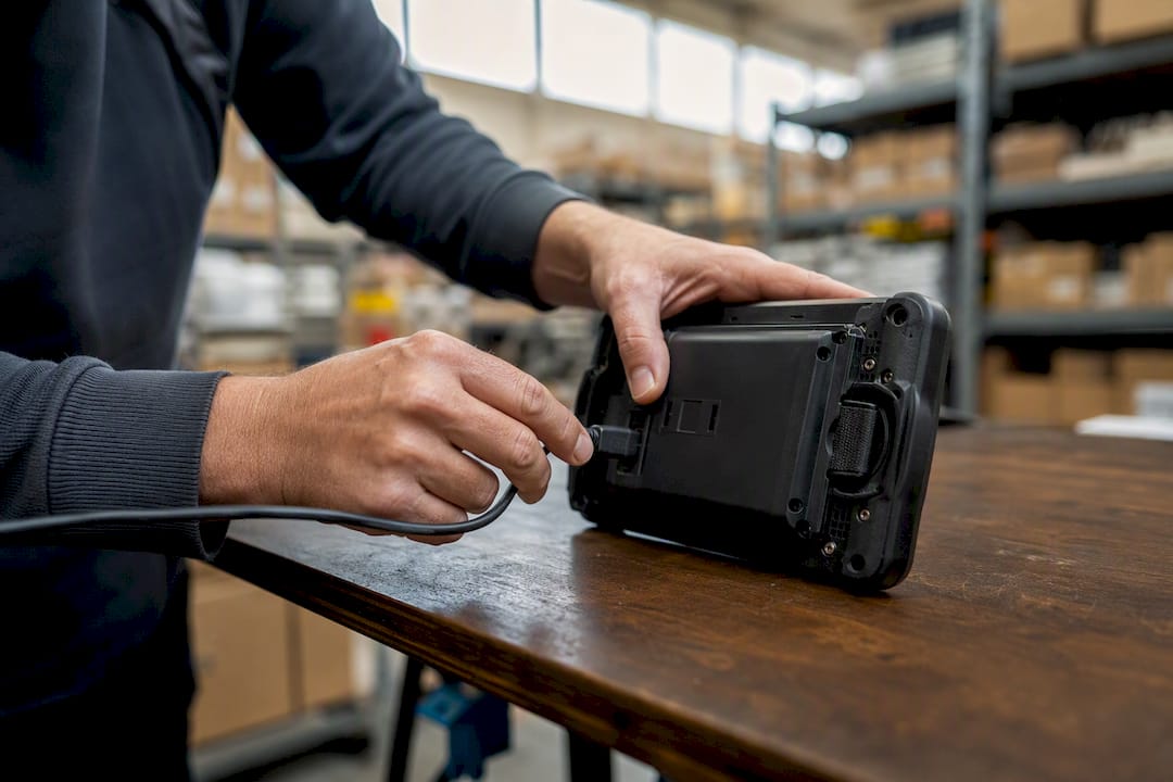 Connettere postazione mobile magazzino: guida rapida